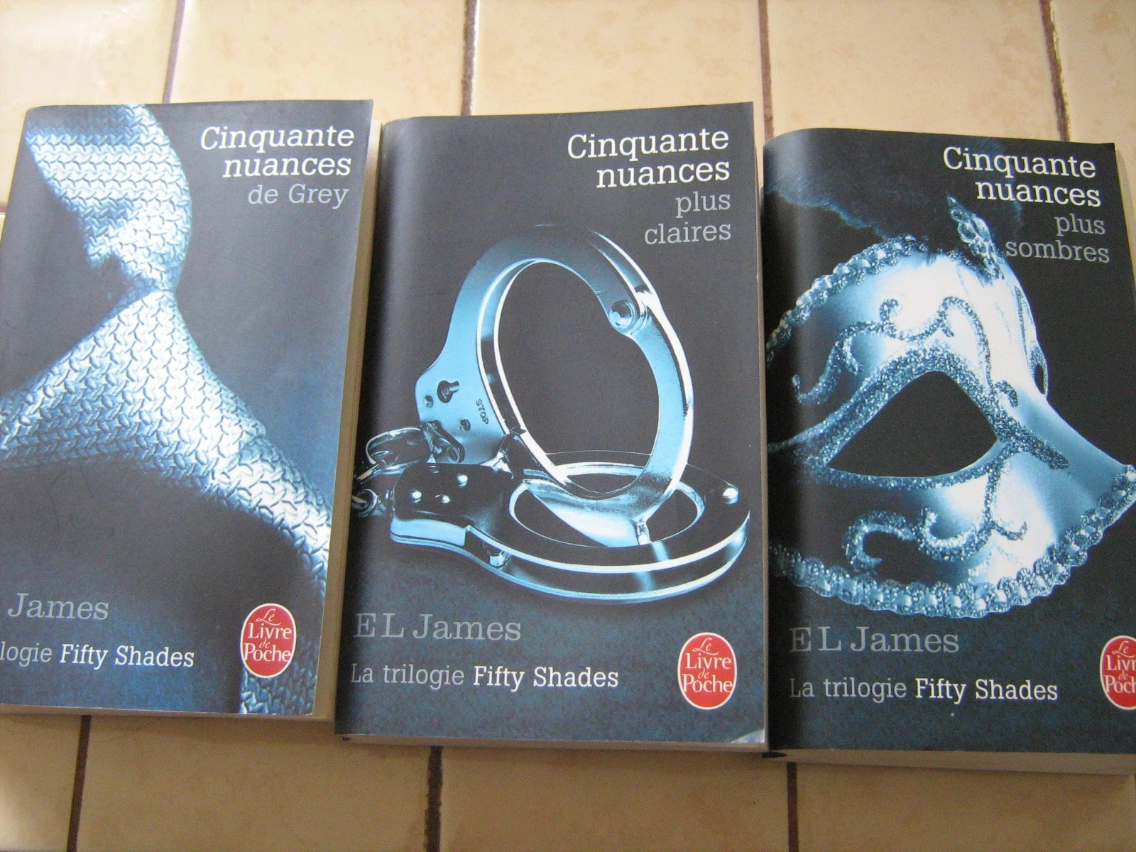 Livres trilogie de fifty shades
